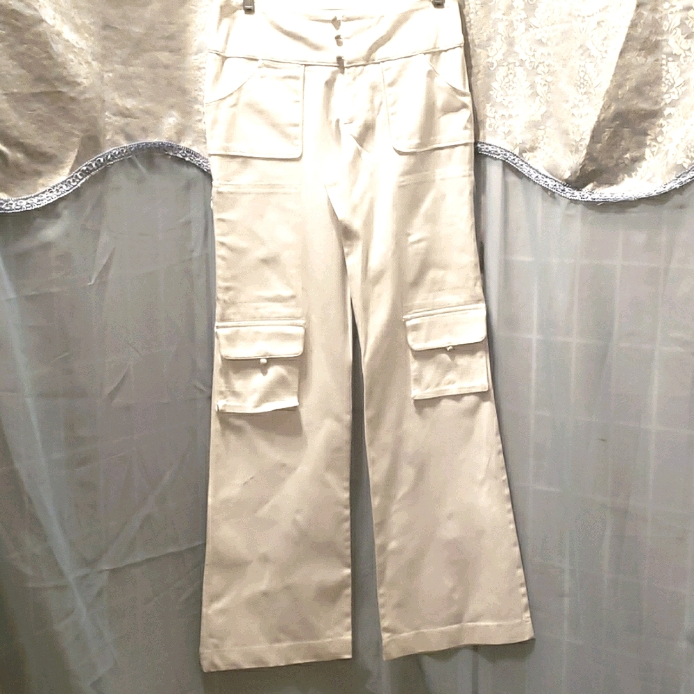 JESSIE DELLA FEMINA  COTTON WHITE PANTS SZ 4